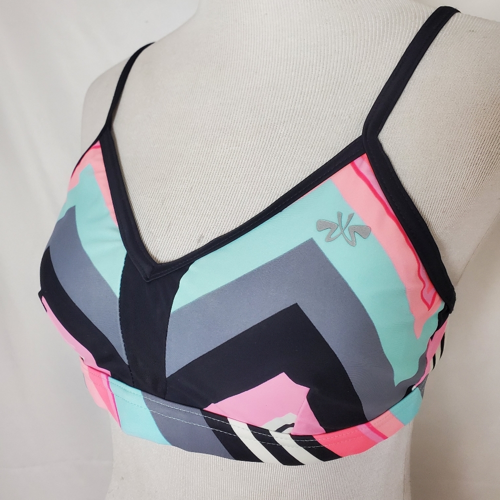 ZX Sport bathing suit top striped swimsuit